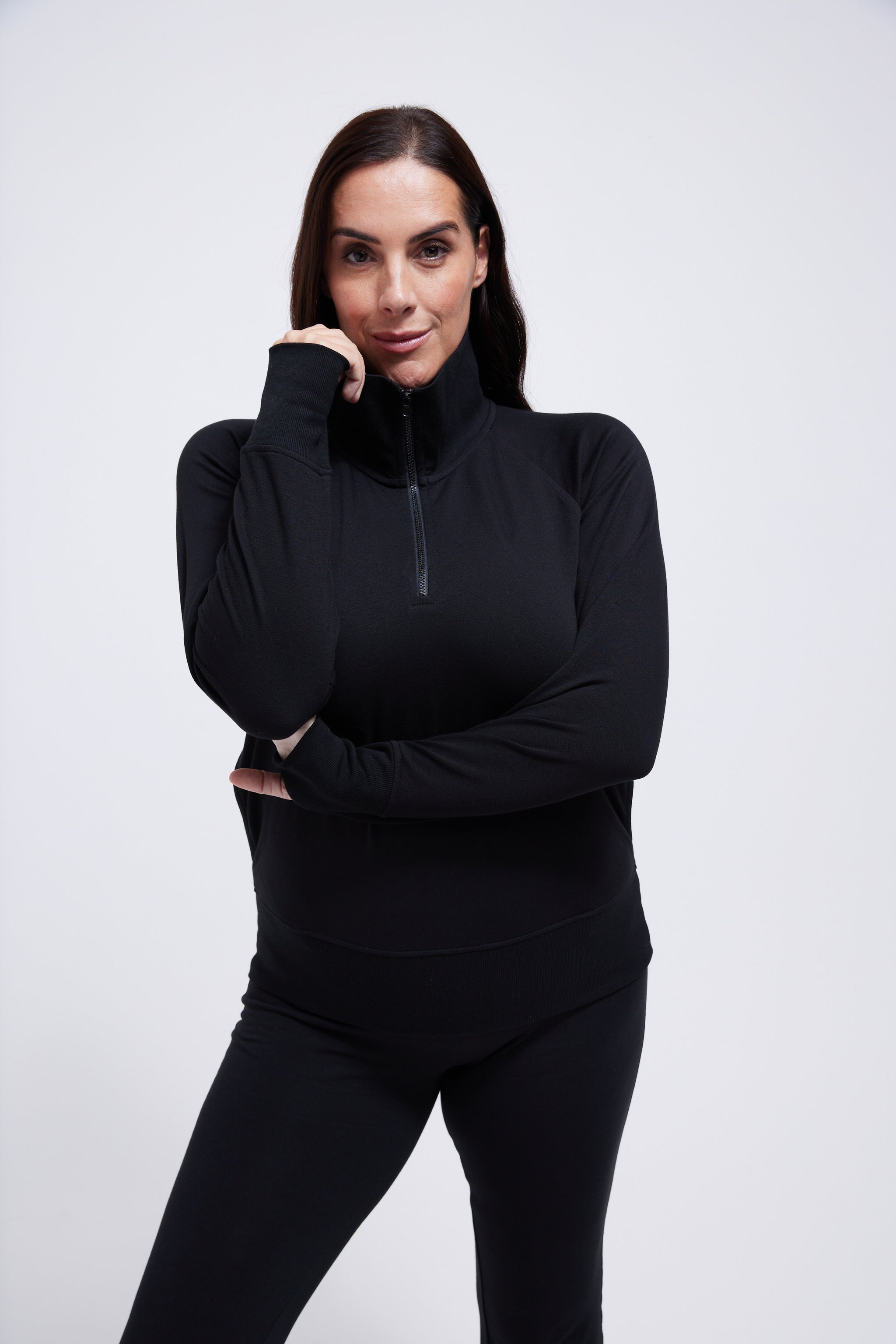 【XEXYMIX】 Light Fleece High Neck Zip-up ■ WOMAN / 追跡付 Women's Zip neck fleece long sleeve top- REY HOUSE – Rey