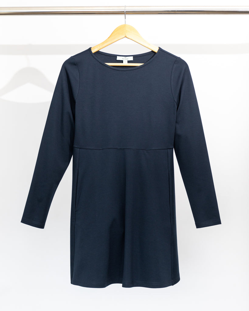 Womens long sleeve Navy top